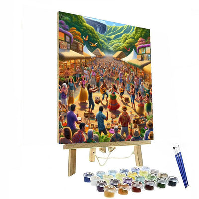 The Pahoa Lava Festival - Usa Numbered Painting Kits