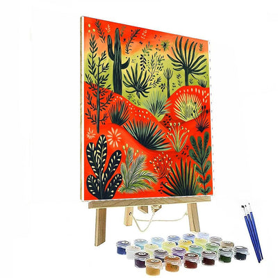 Frida Kahlo Inspired Symbolic Wilderness  Painting By Numbers Kit