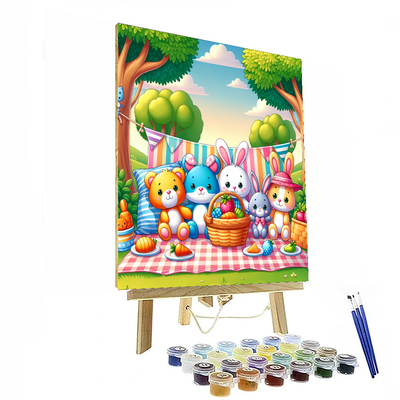 Cuddly Critter Crew Painting Number Kit