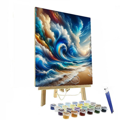 Vivid Ocean Waves Paint By Numbers