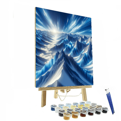 Ethereal Snowy Peaks Paint By Number