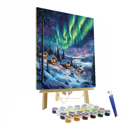 Lapland's Northern Lights Paint By Numbers