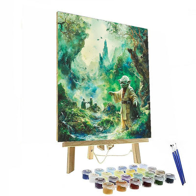 Yoda's Jedi Training - Disney Inspired Paint By Numbers Art