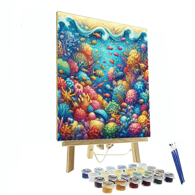 Underwater Coral Garden Painting By Numbers Kit