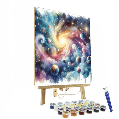 Dreamy Galaxy Painting Number Kit