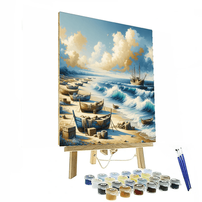 Rustic Coastal Escape Paint By Numbers Art