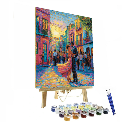 La Boca Neighborhood - Buenos Aires Numbered Painting Kits