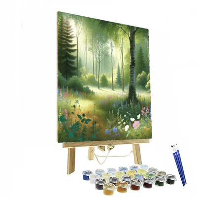 Beautiful Forest Glade Painting By Numbers Kit