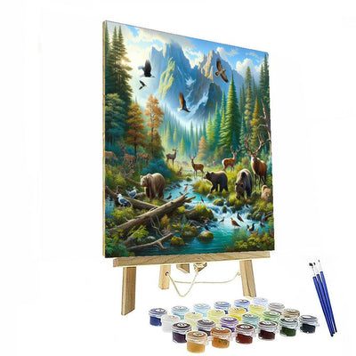 Enchanting Wildlife Haven Numbered Painting Kits