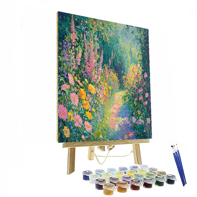 Claude Monet Inspired Whimsical Nature Symphony  Paint By Color