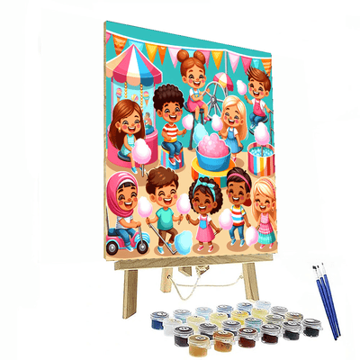 Whimsical Carnival Painting By Numbers Kit