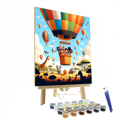 Balloon Safari Adventure Numbered Painting Kits