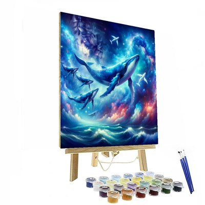 Celestial Whale Journey Numbered Painting Kits