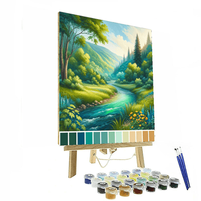 Serene River Valley Paint By Numbers Kits