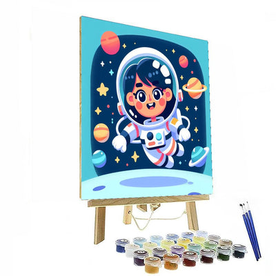 Jolly Astronaut Adventure Paint By Number