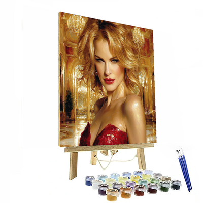 Nicole Kidman: The Golden Aura Of A Screen Siren Painting Number Kit