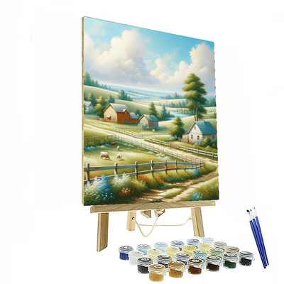 Rustic Countryside Serenity Paint By Number