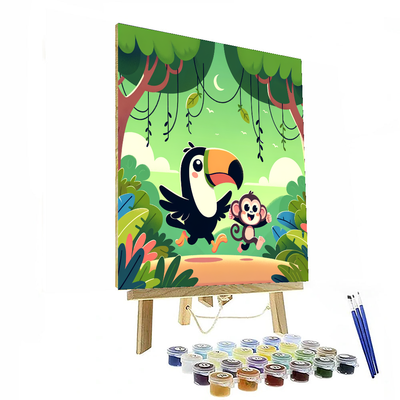 Rainforest Adventure Trek DIY Paint By Numbers