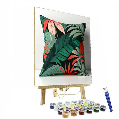 Urban Jungle Accent Pillow Paint By Numbers Kits