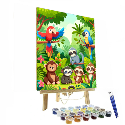 Rainforest Rumble Painting By Numbers Kit