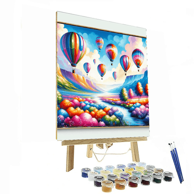 Whimsical Balloon Ride Painting By Numbers Kit