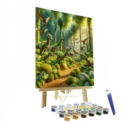 Dinosaur Jungle Exploration Paint By Color