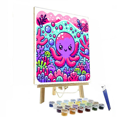 Curious Little Octopus DIY Paint By Numbers