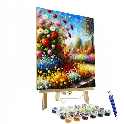 Sunny Flower Garden Paint By Number