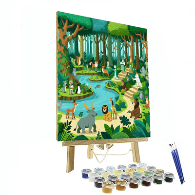 Jungle Book Adventures Painting Number Kit