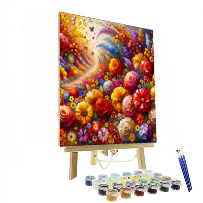 Bright Flower Parade Paint By Numbers Kits