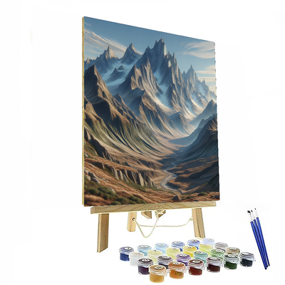 Whispering Mountain Peaks Paint By Numbers Art