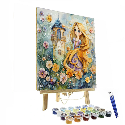 Rapunzel Magical Tower - Disney Inspired Paint By Numbers Kits