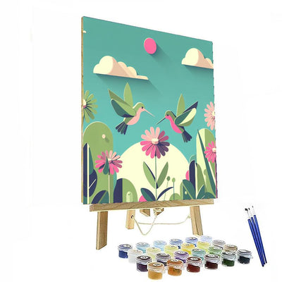 Harmonious Hummingbirds Numbered Painting Kits