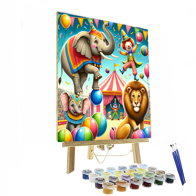 Silly Circus Animals Paint By Numbers