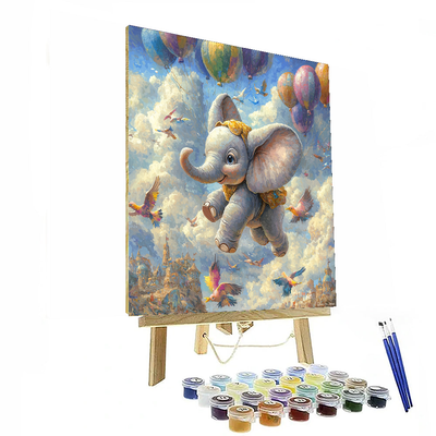 Dumbo's Soaring Dream - Disney Inspired Number Painting