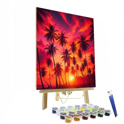 Tropical Sunset Dreams Paint By Numbers Kits