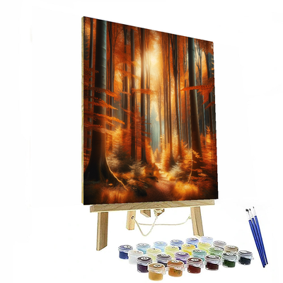 Autumn Forest Tranquility Number Painting