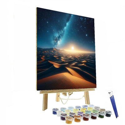 Starry Desert Nights Paint By Numbers Art