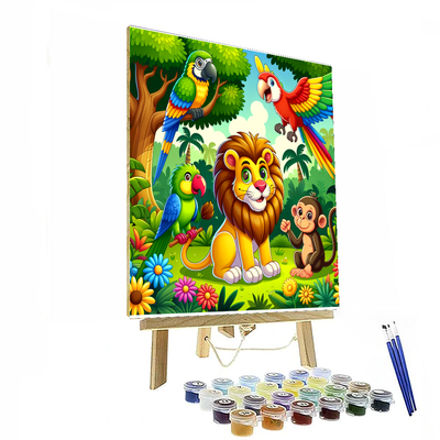 Amazing Jungle Safari Paint By Numbers Kits