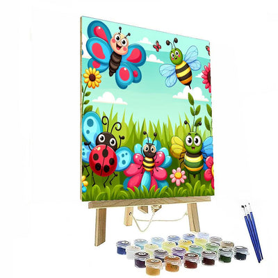 Cheerful Insect Adventures DIY Paint By Numbers