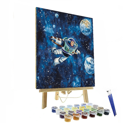 Buzz Lightyear's Space Voyage - Disney Inspired Paint By Color