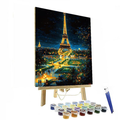 Torre Eiffel Painting Number Kit