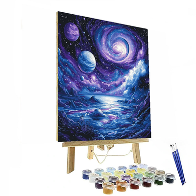 Salvador Dalí Inspired Journey Through The Stars  Painting By Numbers Kit