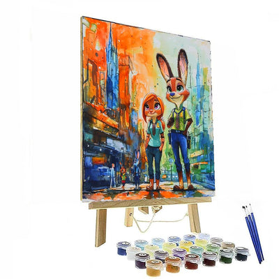 Zootopia's Urban Adventure - Disney Inspired DIY Paint By Numbers