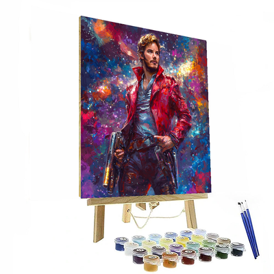 Chris Pratt: The Galactic Charm Of Star-lord Paint By Numbers Kits