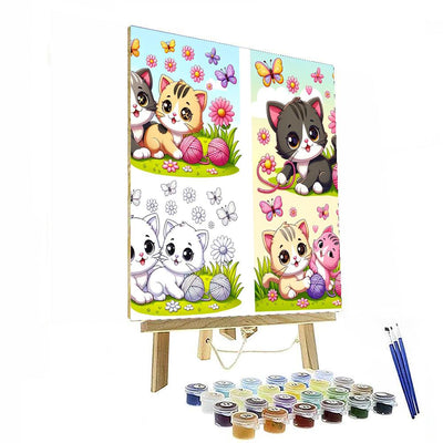 Purr-fect Kitten Adventures Paint By Color