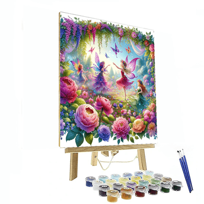 Playful Garden Fairies Paint By Numbers