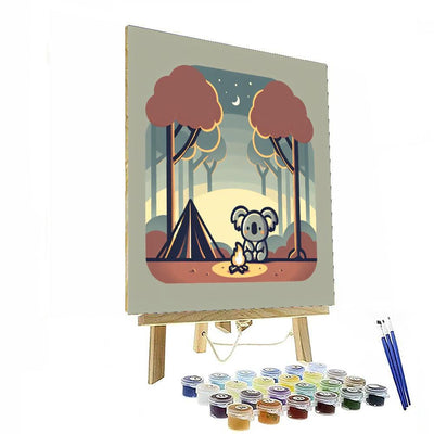 Cuddly Koala Campout Paint By Numbers