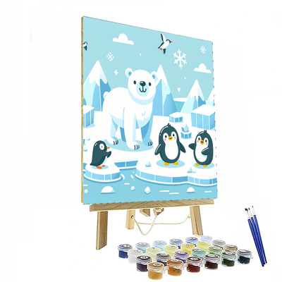 Polar Paradise Number Painting