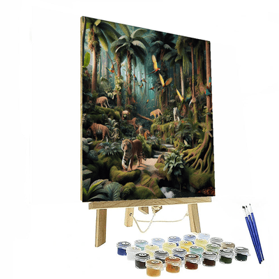 Enchanted Jungle Reverie Number Painting